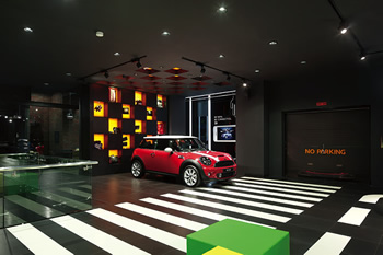 Mini cooper showroom Maxindo, Jakarta, Indonesia
